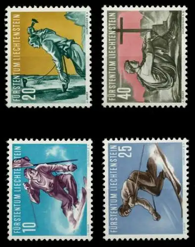 LIECHTENSTEIN 1955 Nr 334-337 postfrisch 6FE72E