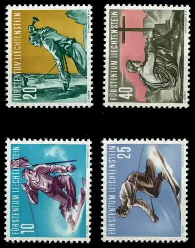 LIECHTENSTEIN 1955 Nr 334-337 postfrisch 6FE74A