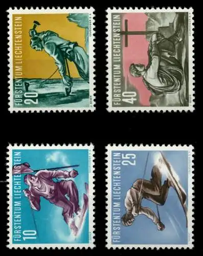 LIECHTENSTEIN 1955 Nr 334-337 postfrisch 6FE75E
