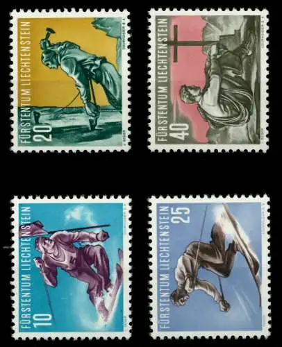 LIECHTENSTEIN 1955 Nr 334-337 postfrisch 6FE762