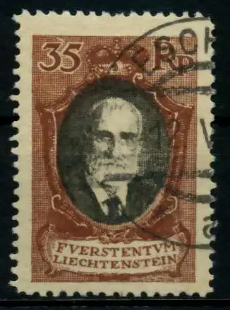 LIECHTENSTEIN 1921 Nr 56B gestempelt 7000D6