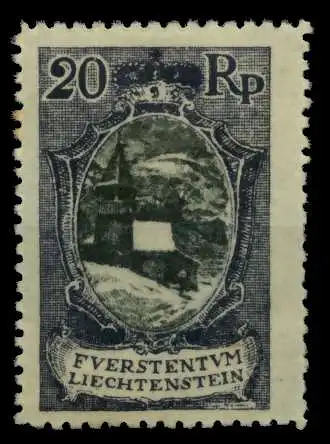 LIECHTENSTEIN 1921 Nr 53A ungebraucht 700132