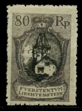 LIECHTENSTEIN 1921 Nr 59A ungebraucht 70013A