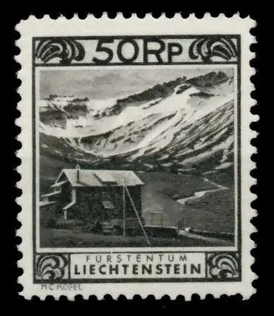 LIECHTENSTEIN 1930 Nr 102C ungebraucht 700166