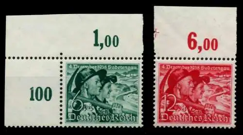 3. REICH 1938 Nr 684y-685 postfrisch ORA 7001AA