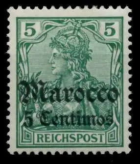 DEUTSCHE AUSLANDSPOSTÄMTER MAROKKO Nr 20 ungebraucht 7034F6