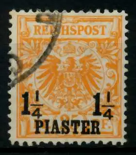 DEUTSCHE AUSLANDSPOSTÄMTER TÜRKEI Nr 9a gestempelt gepr. 703596