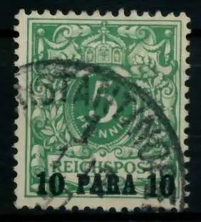 DEUTSCHE AUSLANDSPOSTÄMTER TÜRKEI Nr 6 gestempelt 705E52