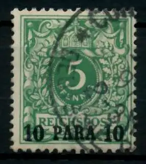 DEUTSCHE AUSLANDSPOSTÄMTER TÜRKEI Nr 6 gestempelt 705E6E