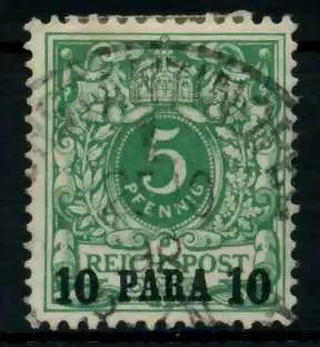 DEUTSCHE AUSLANDSPOSTÄMTER TÜRKEI Nr 6 gestempelt 707682