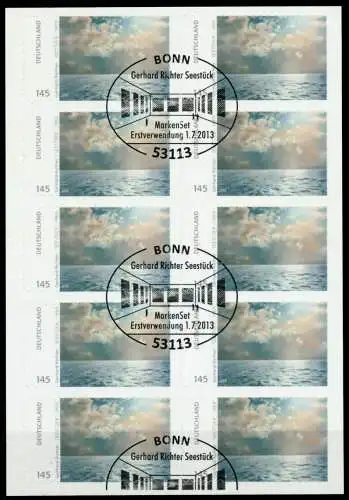 BRD BUND FOLIENBLATT Nr FB32 #3021 gestempelt MH 70F252