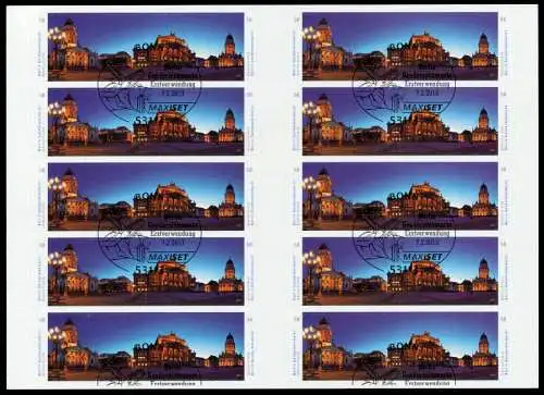 BRD BUND FOLIENBLATT Nr FB26 #2987+2988 gestempelt MH 70F27A