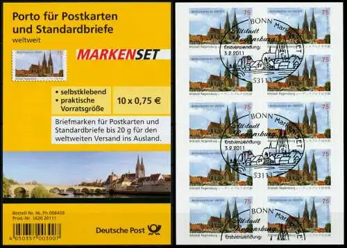 BRD BUND FOLIENBLATT Nr FB14a #2850 gestempelt MH 70F37E