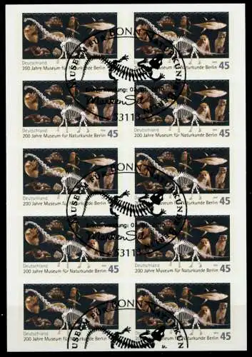 BRD BUND FOLIENBLATT Nr FB5 #2780 gestempelt MH 70F386