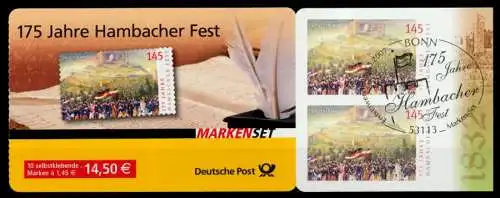 BRD MARKENHEFTCHEN Nr MH 68a gestempelt 70F4DE