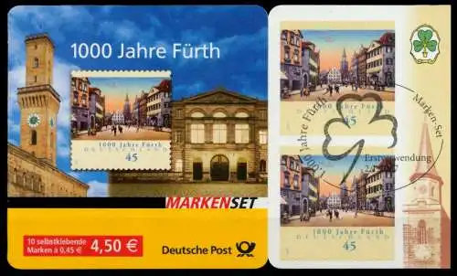 BRD MARKENHEFTCHEN Nr MH 66 gestempelt 70F4F6