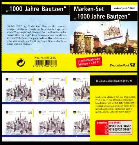 BRD MARKENHEFTCHEN Nr MH 48a postfrisch S21D266