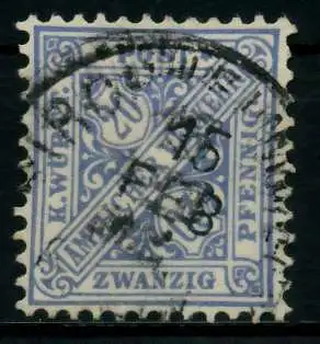 WÜRTTEMBERG DIENST STAAT Nr 204a gestempelt 710ECA