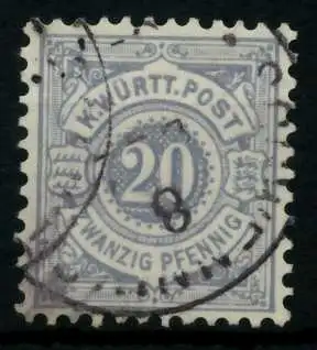 WÜRTTEMBERG AUSGABE VON 1875 1900 Nr 47a gestempelt 7135FA