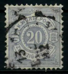 WÜRTTEMBERG AUSGABE VON 1875 1900 Nr 47a gestempelt 7139DE
