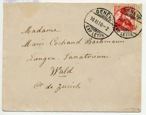 SCHWEIZ 1909 Nr 114 BRIEF EF 6B6B7A