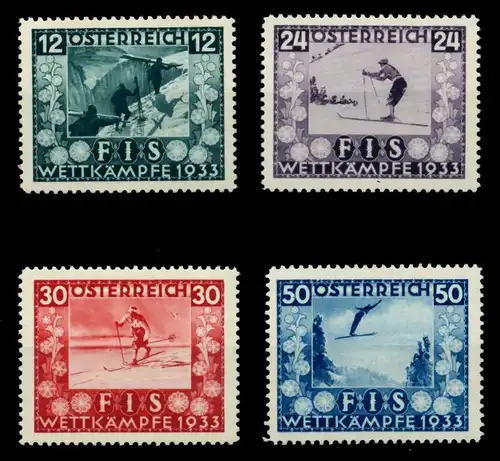 ÖSTERREICH 1933 Nr 551-554 postfrisch 7165F2