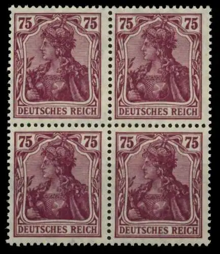 D-REICH INFLA Nr 148II postfrisch VIERERBLOCK 71B552