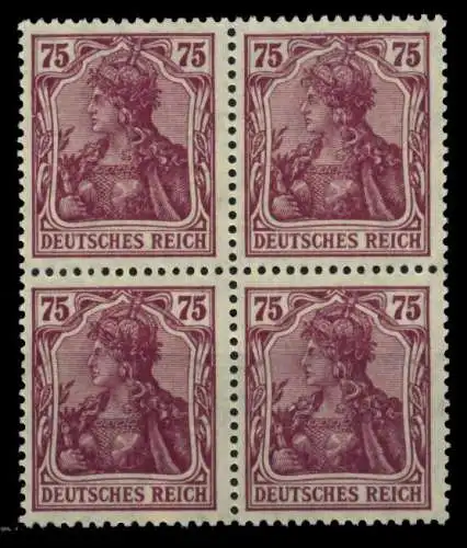 D-REICH INFLA Nr 148II postfrisch VIERERBLOCK 71B562