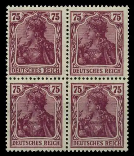 D-REICH INFLA Nr 148II postfrisch VIERERBLOCK 71B5BA