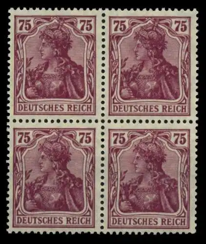 D-REICH INFLA Nr 148II postfrisch VIERERBLOCK 71B5DA