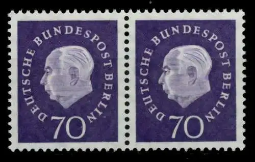 BERLIN DS HEUSS 3 Nr 186 postfrisch WAAGR PAAR 71B842