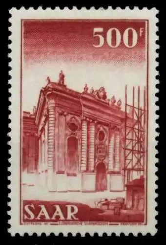 SAARLAND 1952 Nr 337 postfrisch 71DFBA