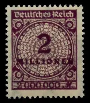 D-REICH INFLA Nr 315AWb postfrisch gepr. 72489E