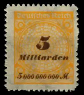 D-REICH INFLA Nr 327BP postfrisch 726B9A