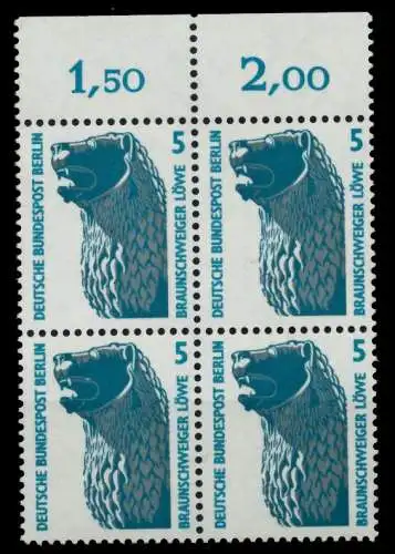 BERLIN DS SEHENSW Nr 863 postfrisch VIERERBLOCK ORA 72987A