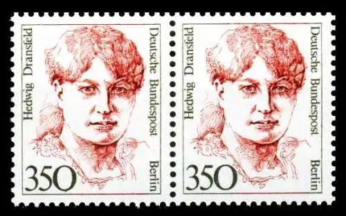 BERLIN DS FRAUEN Nr 828 postfrisch WAAGR PAAR S2756B6