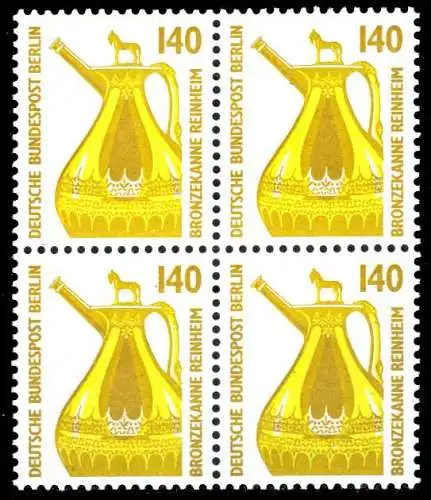 BERLIN DS SEHENSW Nr 832 postfrisch VIERERBLOCK S275802