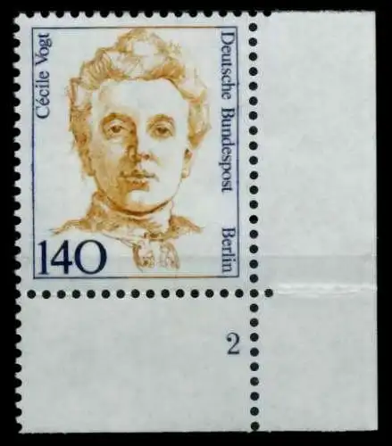 BERLIN DS FRAUEN Nr 848 postfrisch FORM2 gefaltet 72B402