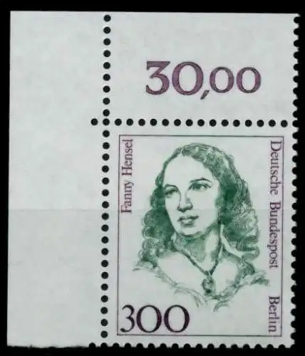 BERLIN DS FRAUEN Nr 849 postfrisch ECKE-OLI 72B446