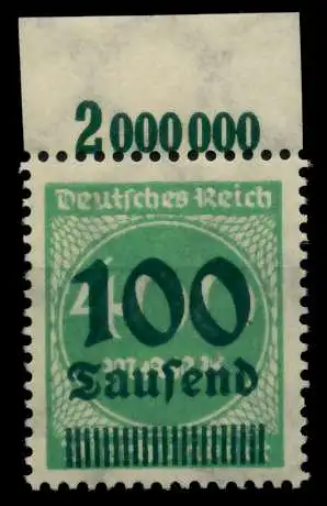 D-REICH INFLA Nr 290 P OR postfrisch ORA 72B582