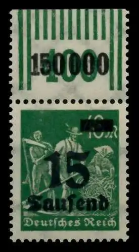 DEUTSCHES REICH 1923 INFLA Nr 279bW OR 2-9-2 postfrisch 72B6AA