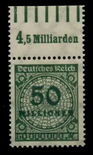 DEUTSCHES REICH 1923 INFLA Nr 321AWa OR 0-7-0 ungebraucht 72DA02