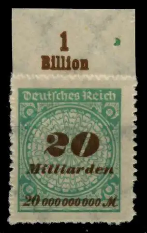 D-REICH INFLA Nr 329BP OR A postfrisch ORA 72DB16