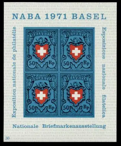 SCHWEIZ Block 21-30 postfrisch S27A962