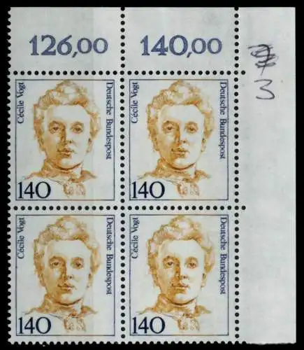 BRD DS FRAUEN Nr 1432 postfrisch VIERERBLOCK 73039A