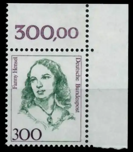 BRD DS FRAUEN Nr 1433 postfrisch ECKE-ORE 7304A6