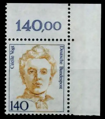BRD DS FRAUEN Nr 1432 postfrisch ECKE-ORE 7304B6