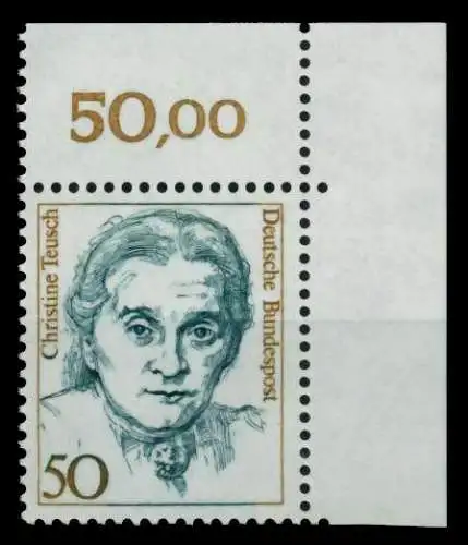 BRD DS FRAUEN Nr 1304 postfrisch ECKE-ORE 73054E