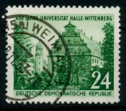 DDR 1952 Nr 318XI gestempelt 735B1E