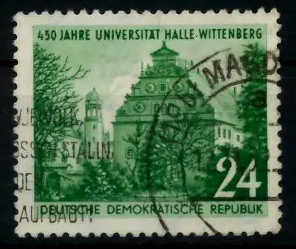 DDR 1952 Nr 318XI gestempelt 735B26